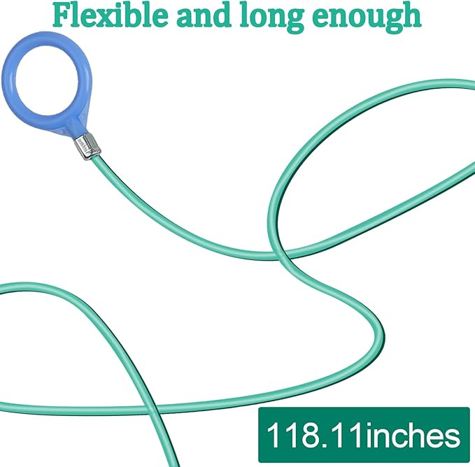 5PCS Updated Sunroof Drain Cleaning Tool Kit 118in Extra Long Flexible Tube Cleaning Brush with Pipe Cleaning Brush Syringe Hose Drain Brush Car Sunroof Drain Cleaner for Drains Sewers Windshields