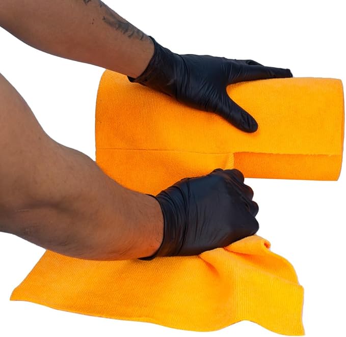 Maxshine Universal Orange Microfiber Tear-Away Towel Roll | 30 Reusable 12”x12” Sheets, 260GSM Terry Microfiber | Eco-Friendly Lint-Free Cleaning Cloths for Car Detailing, Home & Garage Use