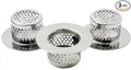 Bathtub Drain Strainer, Bathtub Cover Drain Hair Catcher Fits Standard 1.35"-1.5" Openings and Depth More Than 1.1" for Bathroom Sink and Bathtub(3-Pack)