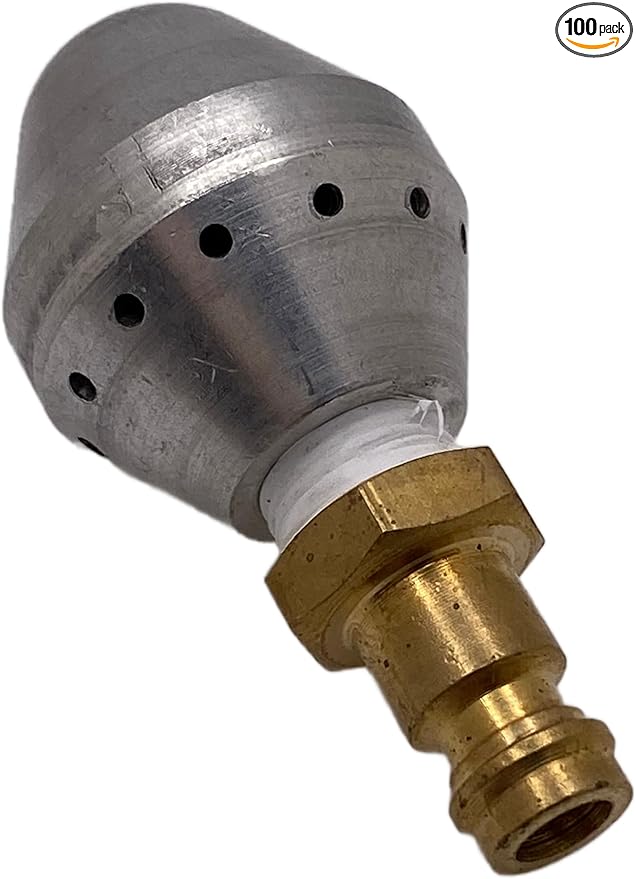 Professional Duct Cleaning Reverse Air Skipper Ball, 12 Holes, 1/8 Inch Male Plug, Air Duct and Dryer Vent Cleaning Tool