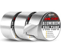 3 Pack Aluminum Foil Tape, 3.9 mil 2" x 150 Feet Total Foil Tape, Silver High Temperature Tape, Metal Tapes, Seal HVAC Tape, Insulation Foil Tape for Ductwork, HVAC, Dryer Vent, Seal