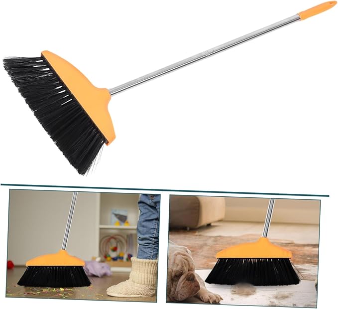 Soft Bristle Floor Broom with Handle Design for Home Kitchen Office Indoor Outdoor Cleaning Effortless Dust and Hair Removal