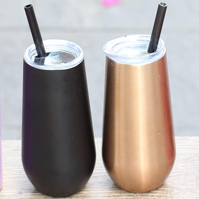 DAKOUFISH 11 Inch Long Black Reusable Plastic Replacement Drinking Straws for 24 oz 32oz 40oz Mason Jar,Tumblers, Set of 12 with Cleaning Brush (11inch, Black)
