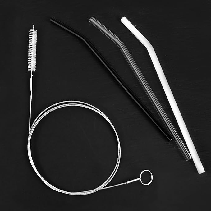 60 Inches Extra Long Straw Cleaner Brush - White Pipe Cleaners for Kegerator, Feeding Tube, Siphon Hose, Sunroof Drain, Refrigerator Drain and Water Pipes - 4PCS (White)