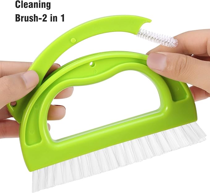 Shower Track Cleaner,Window Track Cleaning Brushes Window,Sliding Door Track Cleaning Brush, Tile Lines Brush, Kitchen Cleaning Brushes-3PACKS