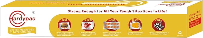 24 inch extra wide Heavy Duty Aluminum Foil Roll, 23 Micron Thick, 300SQFT, 24 Inch x 150 Feet, kitchen wide tin foil grill foil for cooking, baking, wrapping, BBQ aluminum foil heavy duty.