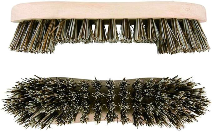 Elliott Natural Bassine Fibre FSC Certified Hand Scrubbing Brush with Stiff Bristles – Heavy Duty, Ideal for Outdoor use, Workshops, Warehouses and Gardening