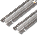 Stainless Steel Screw-on Track Cover for Sliding Patio Glass Doors - Replacement Hardware for Fixing Sliding Glass Door Track (2 Feet, 2 Pack)