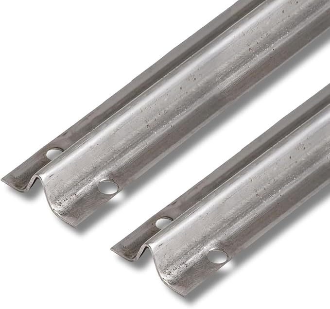 Stainless Steel Screw-on Track Cover for Sliding Patio Glass Doors - Replacement Hardware for Fixing Sliding Glass Door Track (6 Feet, 2 Pack)