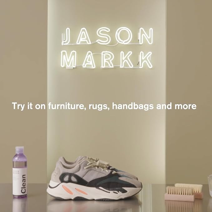 Jason Markk Deep Cleaning Solution, Shoe Cleaner, Cleans & Conditions, Sneaker Care, Ideal for Footwear, Safe for Leather, Suede, Nubuck, Cotton, Knits, 8oz