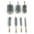 1Pc 25mm Diameter Round Tube Pipe Cylinder Bores Cleaning Stainless Steel Wire Brush