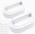 Thickened Handheld Scrub Pad for Hot Tubs, Spas & Pools, Non-Scratch Replaceable Scouring Pads for Tile Cleaning, 5 Pack