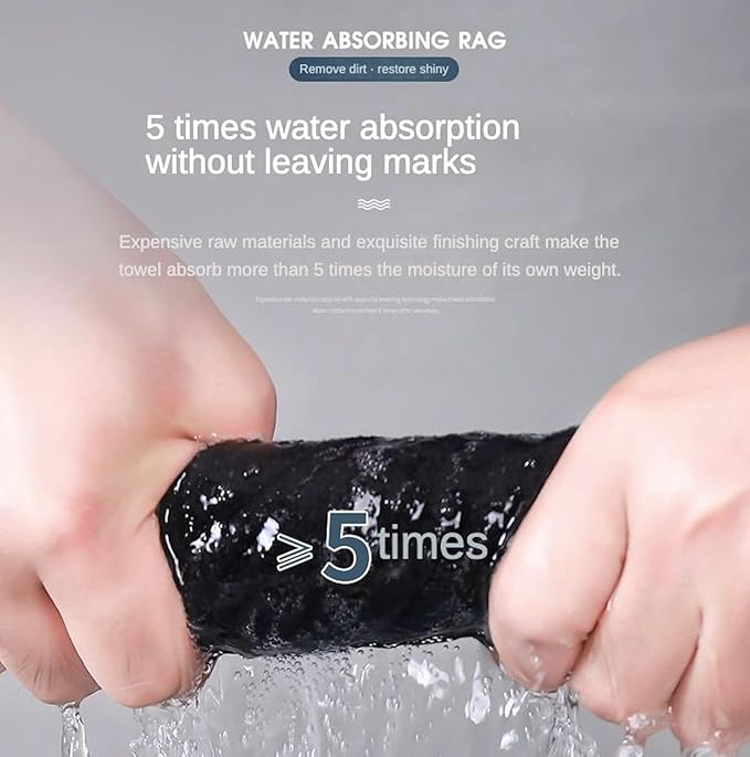 Thickened Magic Cleaning Cloth, Super Absorbent, Lint-Free, Streak-Free Microfiber Cloth for Glass, Car, Windows, Mirrors - Reusable, Quick Drying, Eco-Friendly Multi-Surface Cleaning Rag (10PCS)