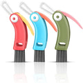 3 in 1 Cup Lid Cleaning Brush 3 PCS - Multifunctional Cleaning Brush Set for Tight Spaces, Bottle Gaps & Travel Mugs | Portable Durable Cup Lid Cleaner Tools (Multicolor)