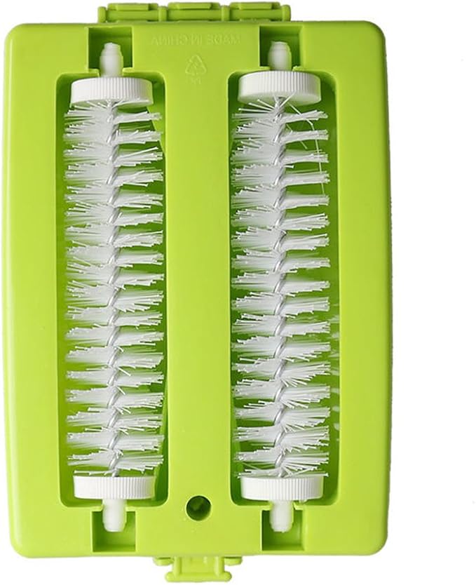 Carpet Sweeper Gadgets for Home, Twin Roller Type Multi-functional Hand-Held Brush Pet Hair Dust Scraps Paper Small Rubbish Cleaning with a Brush(Random)