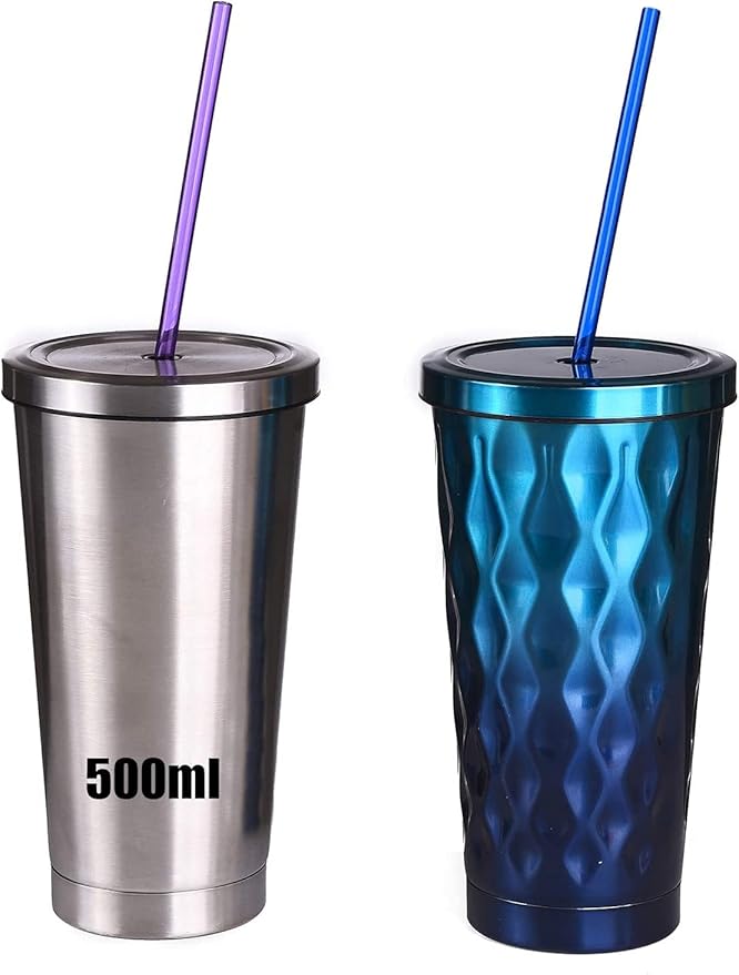 ALINK 35-Pack Tritan Hard Plastic Reusable Straws with Cleaning Brush, 10.5 in Long Thick Unbreakable Straws for 30 OZ Tumblers, Mason Jar, Yeti, Tervis