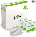 Screen Wipes Individually Wrapped, EOTW Pre-moistened Computer Phone Lens Cleaning Wipes for iPhone iPad Tablet PC Computer LED Screen, Pack of 60
