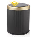 Smart Bathroom Trash Can Garbage Can with Lid, 2.8 Gallon Motion Sensor Trash Bin for Bathroom, Kitchen, Small Mini Trash Cans Black Automatic Diaper Trash Can-Dark Gray