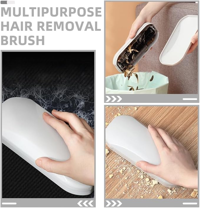 Cabilock 2-Pack Mini Hand Sweeper with Rolling Brush Portable Crumb Collector for Table Sofa Bed and Floor Cleaning Multifunctional Abs Material 7.87 Inch Size