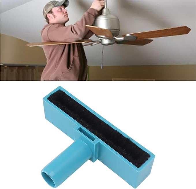 Generic Ceiling Fan Cleaner, Fan Cleaner Duster Attachment, Reusable Ceiling Fan Blade Cleaner, Fan Cleaners for Ceiling Fans, Furniture Cleaning Brush, Ceiling Fan Cleaning Tool. (Black)