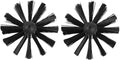 DOITOOL 2 Pcs 4 Inch Chimney Brush Head, Fireplace Cleaner Dryer Vent Cleaner, Flexible Nylon Chimney Sweep Cleaning Brush for Fireplace, Vent Pip, Stove Pipes, Works with Most Rod Sets