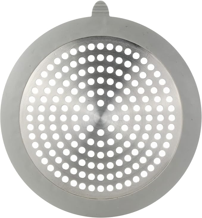 Danco 11040P Bathroom Sink Hair Catcher, Bathtub Drain Protector, Sink and Tub Strainer, 2-Pack