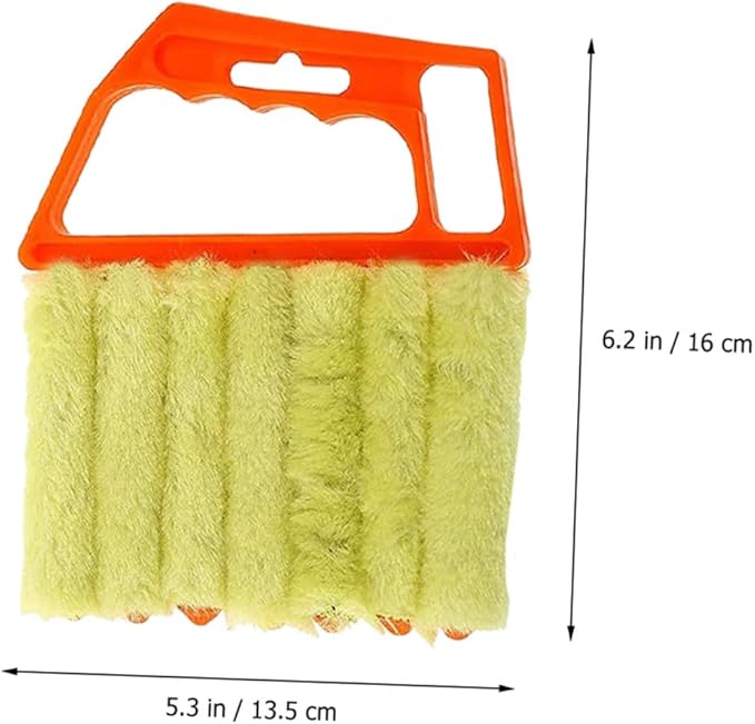 CLISPEED 2pcs Handheld Blinds Cleaning Brush Window Shutter Cleaner Brush for Air Conditioner Vents with 3-Tooth and 7-Tooth Design for Home Window Cleaning