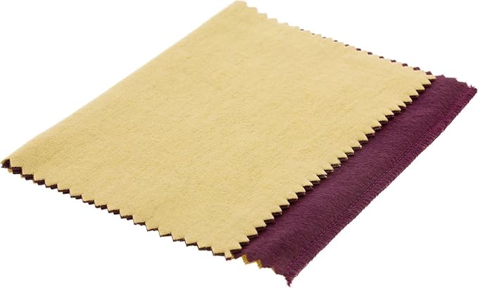 Jeweler's Rouge Polishing Cloth - Silver Polishing Rouge Cloth - 100% Treated Reusable Cotton Cleaning Cloth for Gold Jewelries Platinum and Silverware - Restore Shines & Remove Tarnish for Jewelry