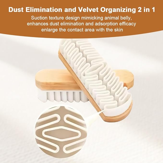 2Pcs Rubber Shoe Brush,Suede Brush for Shoes,Suede Shoe Brush Enhanced Dust-Absorbing Texture Design for Cleaning Shoes,Bags and Jacket