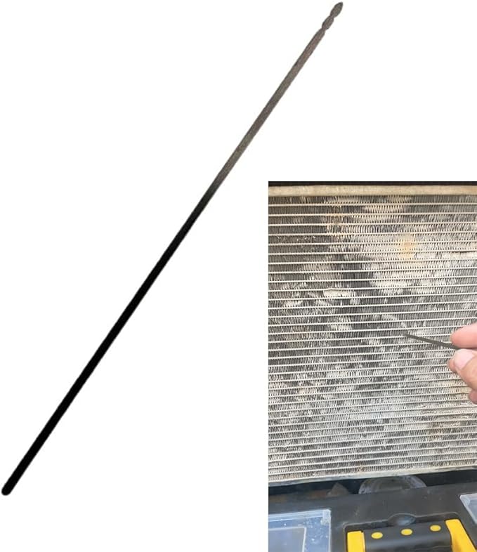 Water Tank Radiator Fins Cleaning Pins Precision Pick Detailing Brush 10'' Hole Through Pin Ventilation Tool for Radiator Cleaning Wand Radiator Genie Water Air Radiator Cleaner Air Comb Filter