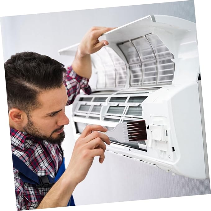 Cabilock 2sets Air Conditioner Cleaning Tool Fin Comb Radiator Brush for Efficient Dust Removal Compatible Condensers Fins Lightweight Easy to Use