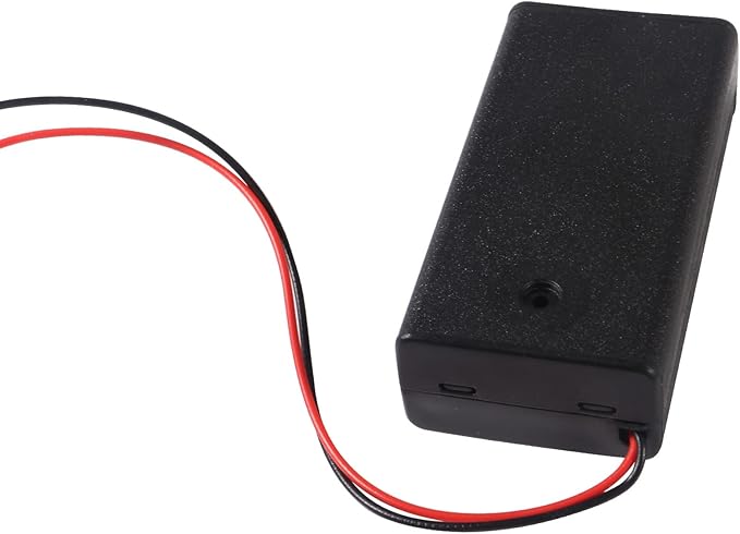 8Pcs 2 AA Battery Holder with Switch, 2X 1.5V AA Battery Holder Case with Wire and ON/Off Switch