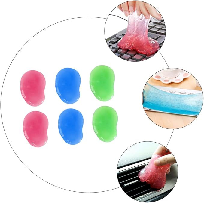 Keyboard Cleaning Gel 20PC Dust for Laptops and Desktops Electronics Cleaning Tool for Effective Dust Removal Safe for Surfaces Random Color