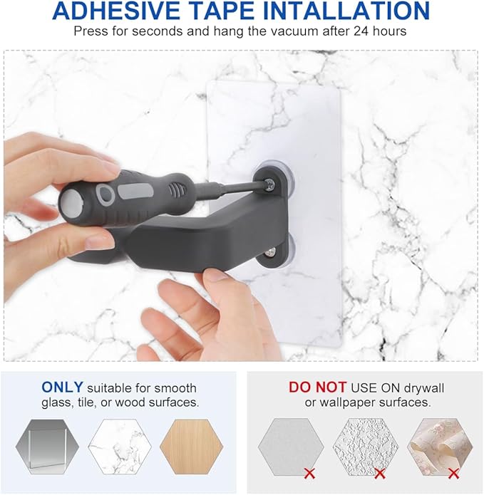 LANMU Wall Mount Holder Compatible with Shark IX141 IX141AMZ IZ377H IZ376H IZ387H IZ462H IZ163H IZ363HT IZ682H Pet Cordless Stick Vacuum, Handheld Vac CH951 and V10 V11 V12 V15 Vacuum Cleaner