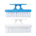 Superio Nail Brush for Cleaning Fingernails, Nail Scrubber Brush, Toe Foot Hands Fingernail Brush Cleaner- Small Scrub Brush- All-Purpose Stiff Cleaning Brush for Home, Kitchen, Work, (2, Blue/White)