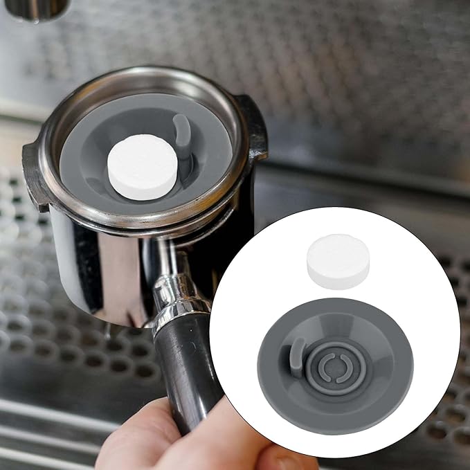 2pcs Espresso Cleaning Discs & 12pcs Cleaning Tablets Compatible with Ninja Luxe Coffee Machine, Silicone 54mm/2.13in Espresso Backflush Disc Tablets