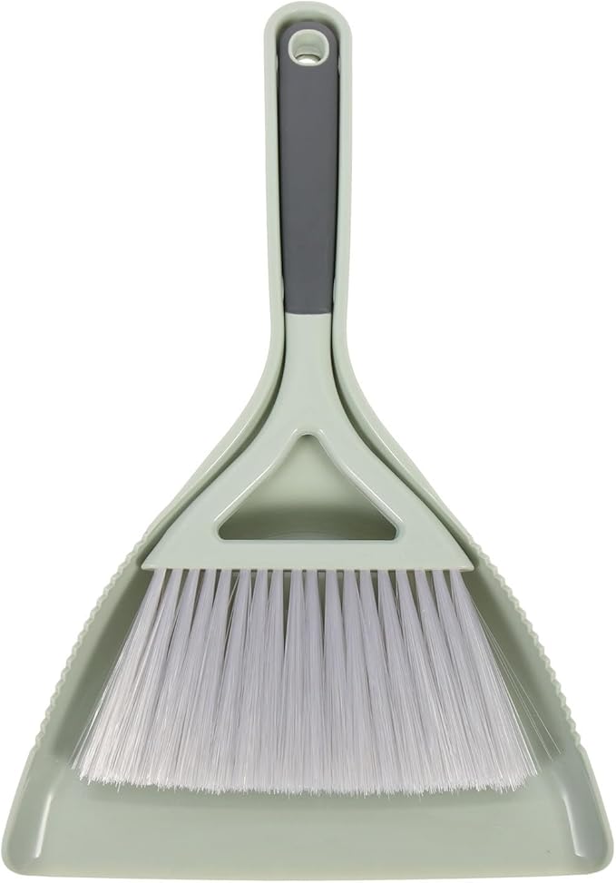 Mini Broom and Dustpan Set Portable Handheld Desktop Cleaning Kit Compact Small Dustpan Brush for Keyboard Laptop Tabletop Use