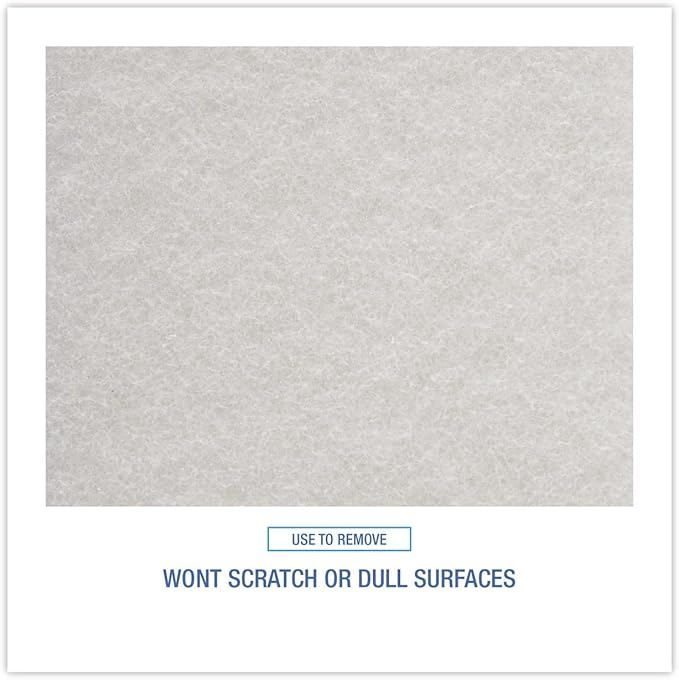 Boardwalk 98BWK LD 6 in. x 9 in. Light Duty Scour Pad - White (20/Carton)
