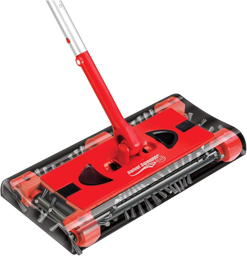 Swivel Cordless Floor and Carpet Sweeper
