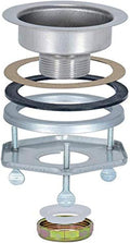 EZ-FLO Kitchen Sink Strainer with Flange and Die-Cast Slip-Joint Nut, Stainless Steel Fixed-Post Basket with 3-1/2 Inch to 4 Inch Opening, 30013