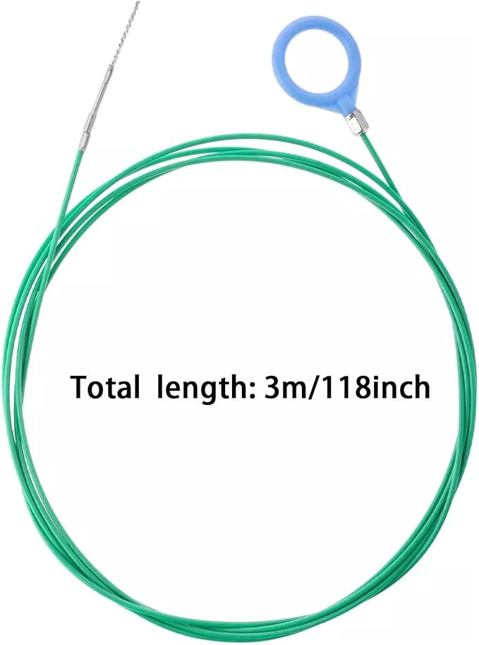 4Pcs Auto Sunroof Drain Cleaning Tools, 118/78 Inch Flexible Tube with 2Pcs 7.9inch Cleaning Brush Drain Skinny Pipe Drain Dredge Cleaning Tool Compatible with Car
