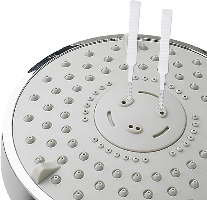70pcs Shower Head Cleaner Tools, Including 20 Cleaning Brushes & 50 Shower Hole Brushes Practical Unclogger Tools for Small Showerhead Holes Sink Gaps Picks (Green, White)