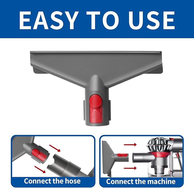 Mattress Tool Kit with Extension Hose and Quick Release Button for Dyson V7 V8 V10 V11 Cordless Vacuums - Compatible with Dyson Absolute, Trigger, Animal, Motorhead Models