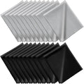 Microfiber Cleaning Cloths (6"x7") 20 Pack in Individual Vinyl Pouch, CKANDAY Glasses Cleaning Cloth for Eyeglasses Phone Screens Electronics Camera Lens Delicate Surface, Large Lint Free Fiber