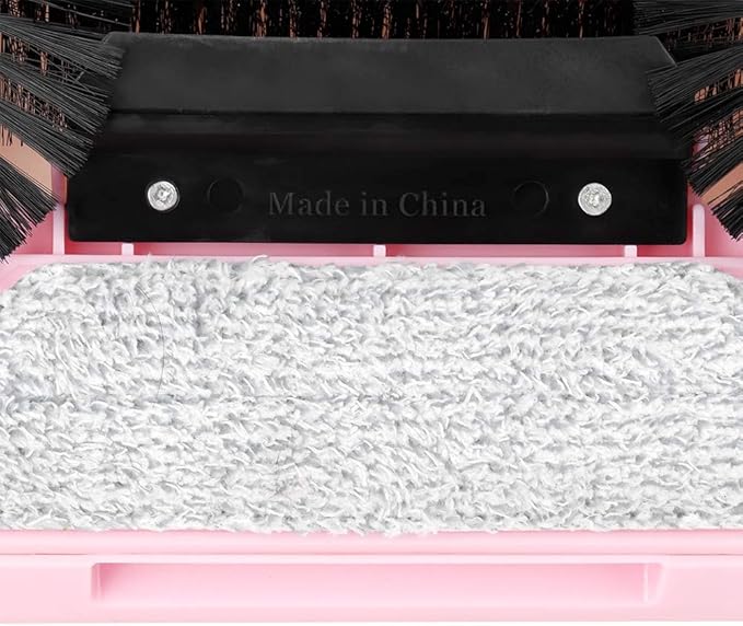 Household Hand Push Sweeper Broom Pan Floor Tools e Hand Swee for Home, Efficient Floor Sweeper for and Debris (Pink)