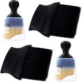 4 Pcs Auto Interior Dust Brush Set Soft Bristles Detailing Brush Dusting Tool Car Interior Cleaning Soft Brushes Duster for Automotive Dashboard, Air Conditioner Vents, Keyboard Dust Removal(Black)