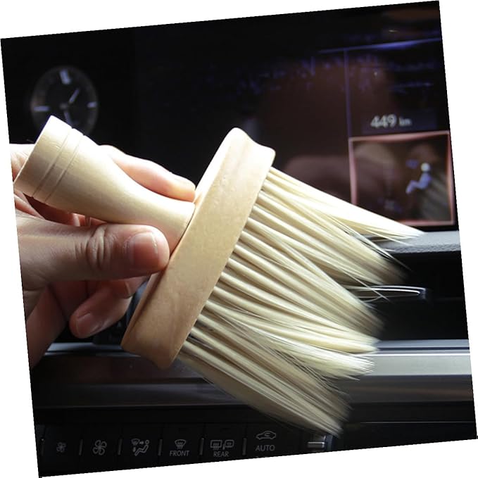 Car Air Vent Cleaning Brush 2pcs Set Soft Bristle Car Interior Duster for Auto Vent and Dashboard Detail Automotive Detailing Tool