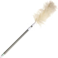 Unger Commercial StarDuster Lambswool Duster with Telescopic Handle - Extends 30 to 60" for High-Reach Dusting - Flexible, Chemical-Free Cleaning Tool for Ceilings, Vents & Fixtures - LWDUR