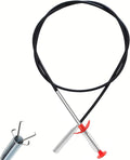 Drain Snake, Drain Clog Remover - Gutter Cleaning Tools Drain Cleaner for Toilet Sewer Shower Kitchen Bathroom Tub Clogged Drains Opener Cleaning Tool, Flexible Grabber Claw Pick Up Reacher (63 inch)