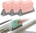 Kruggo Magic Window Track Cleaner, 2026 New Seal Cleaner Tool, Creative Cleaner Tools for Window Slot, Sliding Door Track, Tile Lines, Blinds, Baseboard (Pink-3PCS)